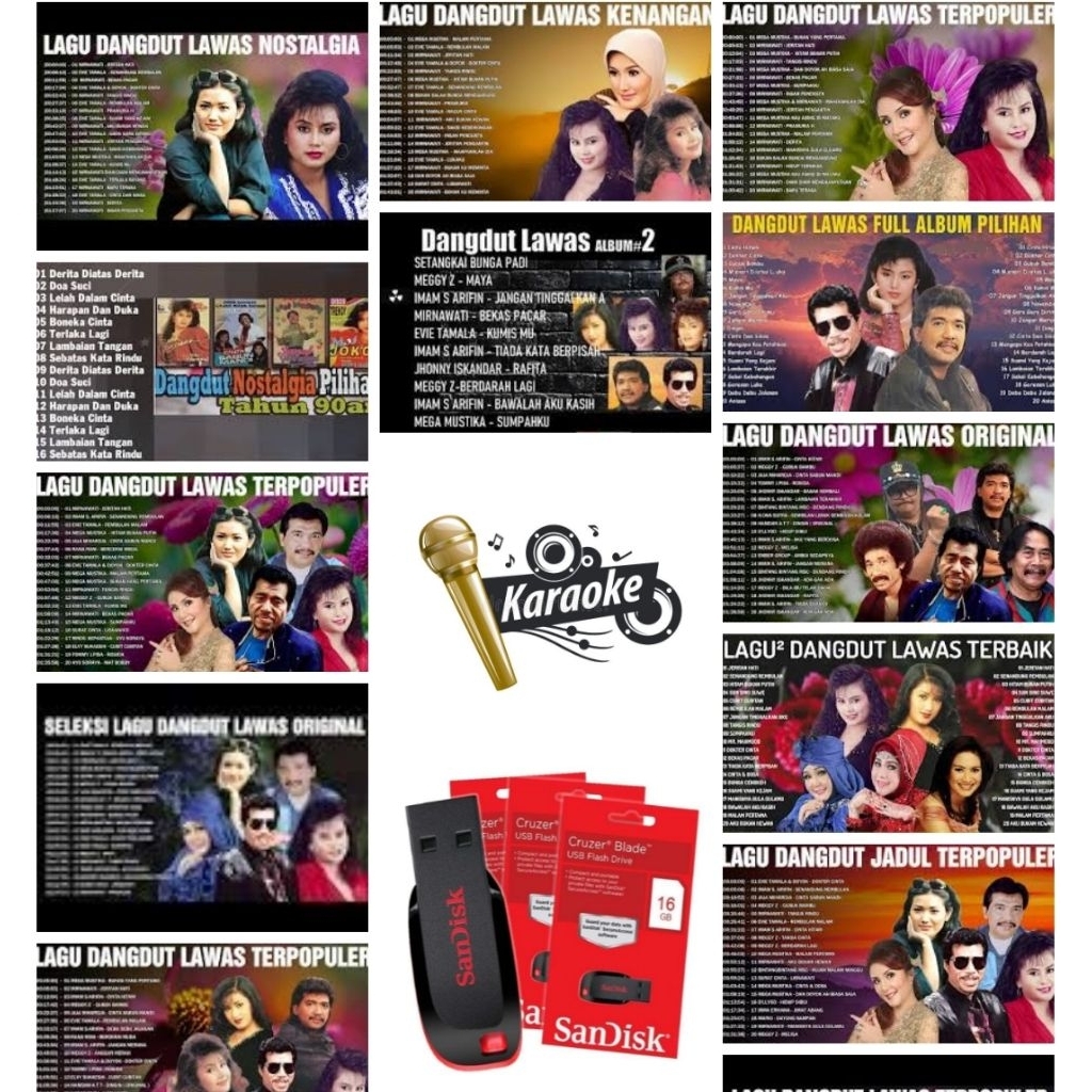 USB MUSIK LAGU DANGDUT LAWAS KAROAKE-USB BISA BUAT DI MOBIL-USB BISA BUAT DI DVD PLAYER