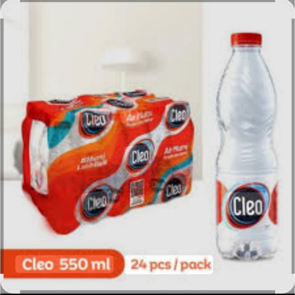

cleo botol 550ml(24pcs)