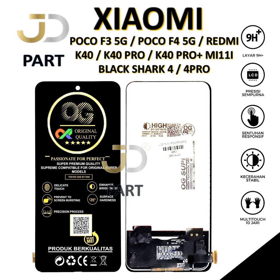 LCD TOUCHSCREEN XIAOMI POCO F3 5G / POCO F4 5G / REDMI K40 / K40 PRO / K40 PRO+ / MI11I BLACK SHARK 
