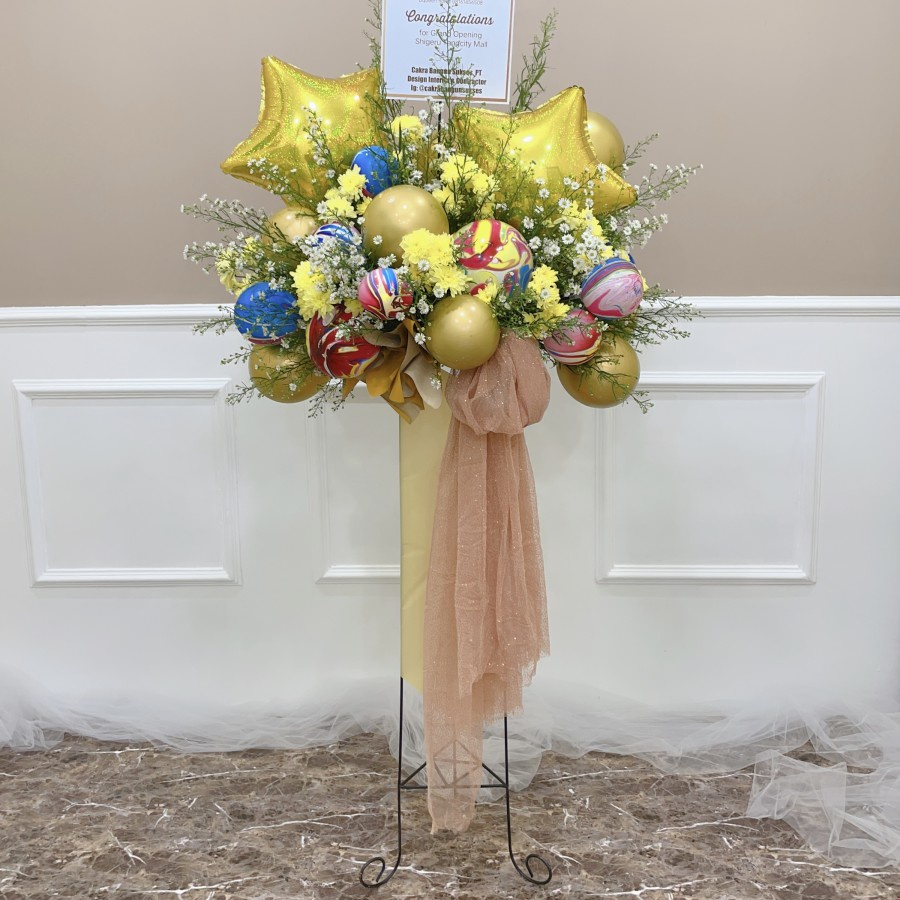 Standing flowers bunga hidup congratulations congrats selamat dan sukses  dukacita pembukaan toko