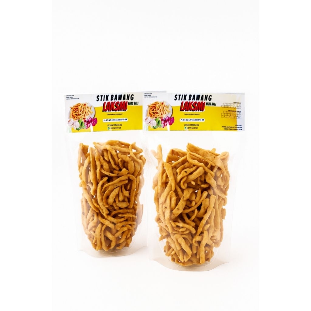 

Snack gurih Keripik bawang / stik bawang Laksmi
