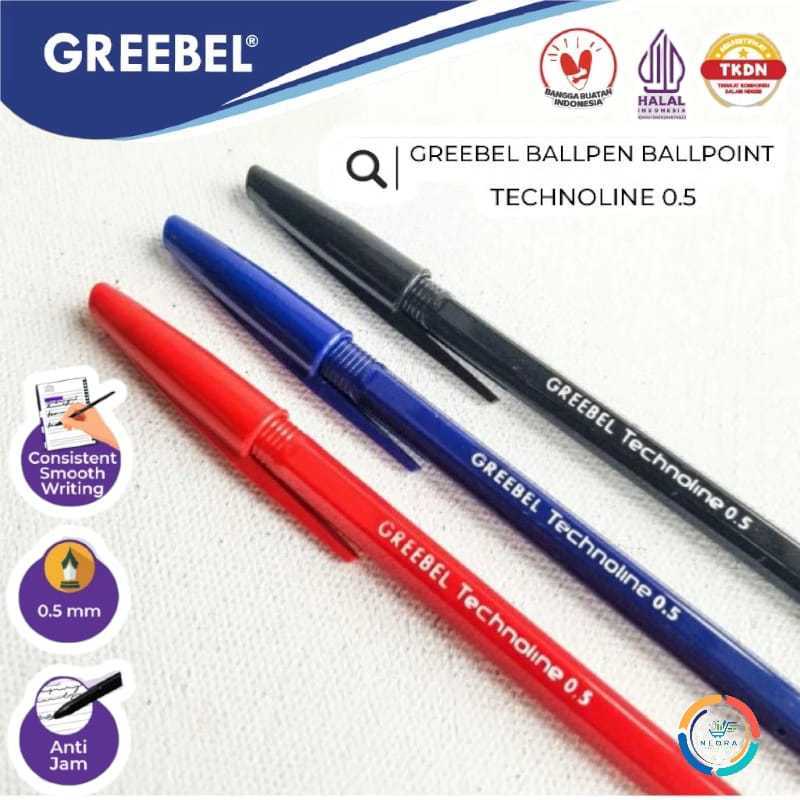 

1pcs Pulpen Greebel Technoline Pulpen Semi Gel