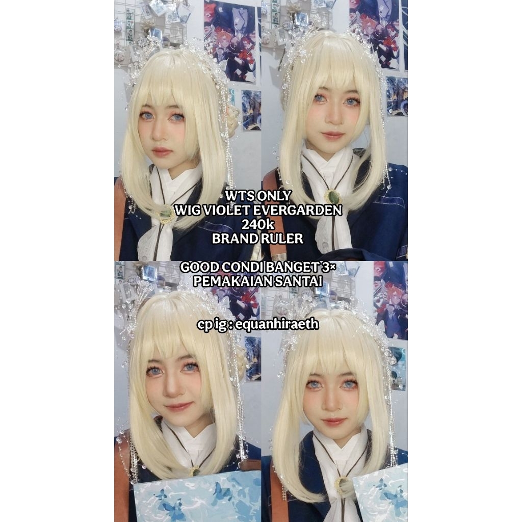 WIG Violet Evergarden Cosplay Ruler