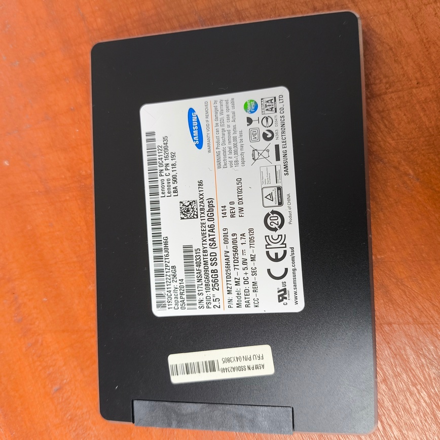SSD Samsung 256 GB