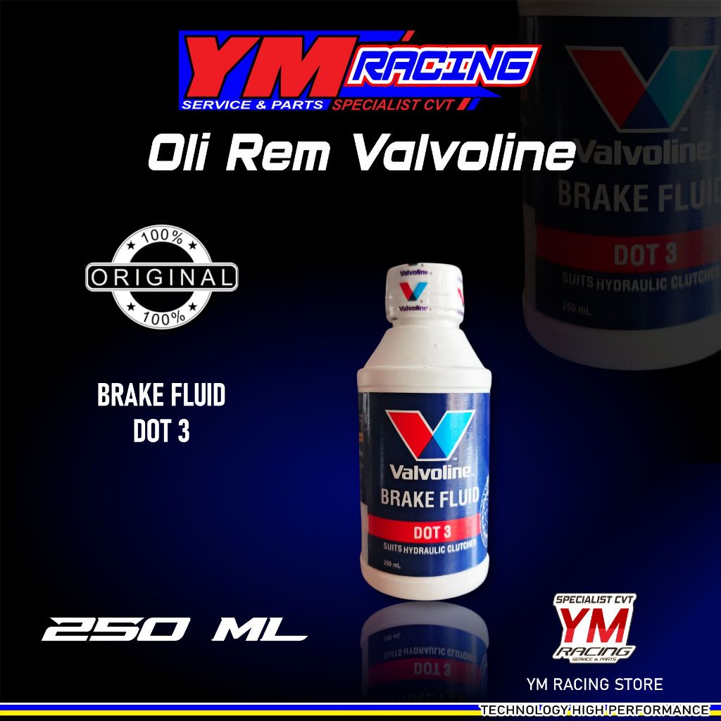 MINYAK REM VALVOLINE 250 ML DOT 3 / OLI REM DOT 3 VALVOLINE 250ML | BRAKE FLUID DOT 3 250ML VALVOLIN