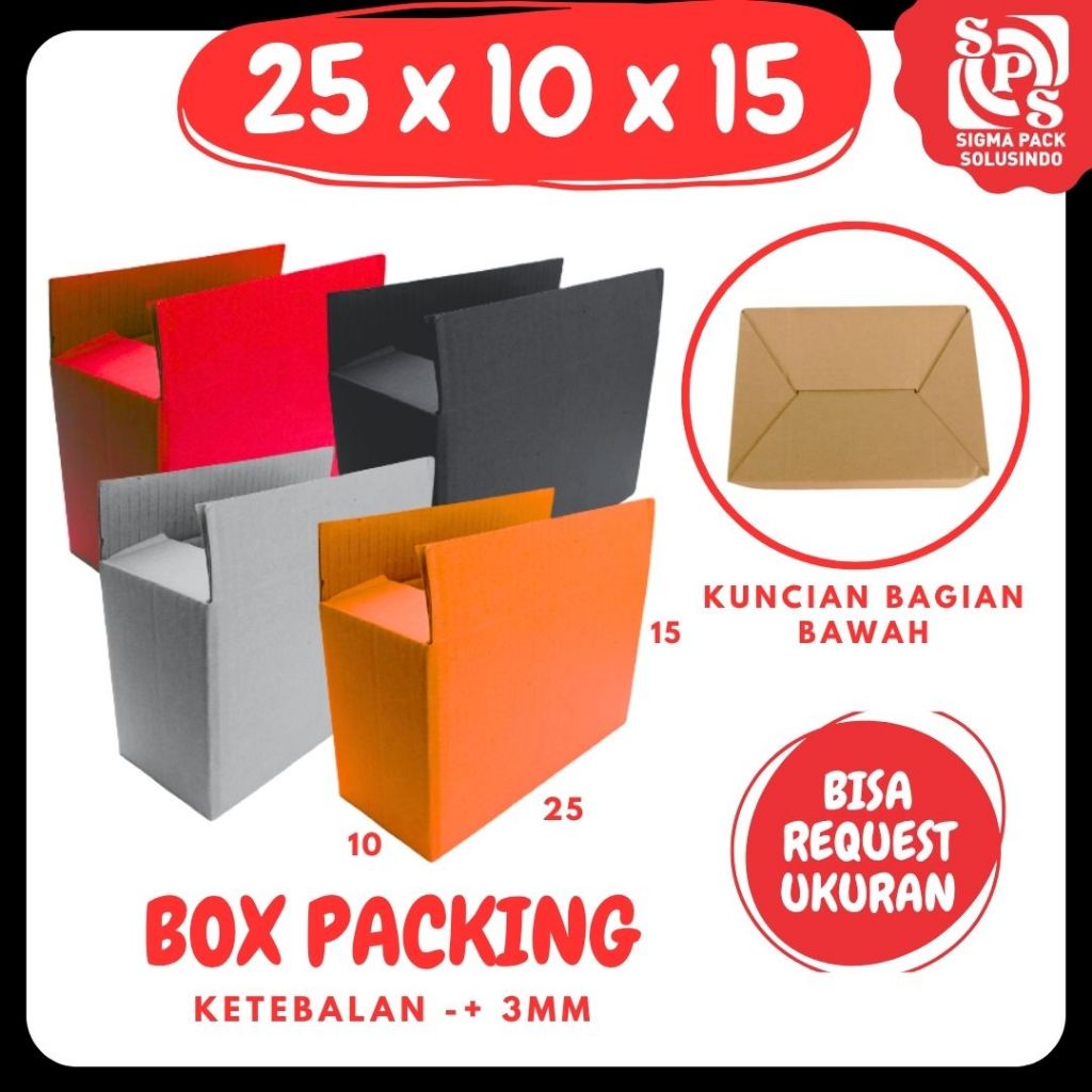 

Box 25x10x15 A0 / Kardus 25x10x15 A0 Packing Karton / Dus 25x10x15 A0 Kotak Botol Kemasan Zigma Shop