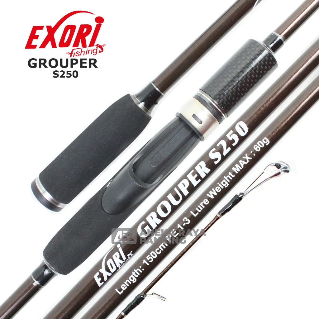 Joran Spinning Exori Grouper | Carbon rod | Pinggir Laut | Aneka Raya Pancing