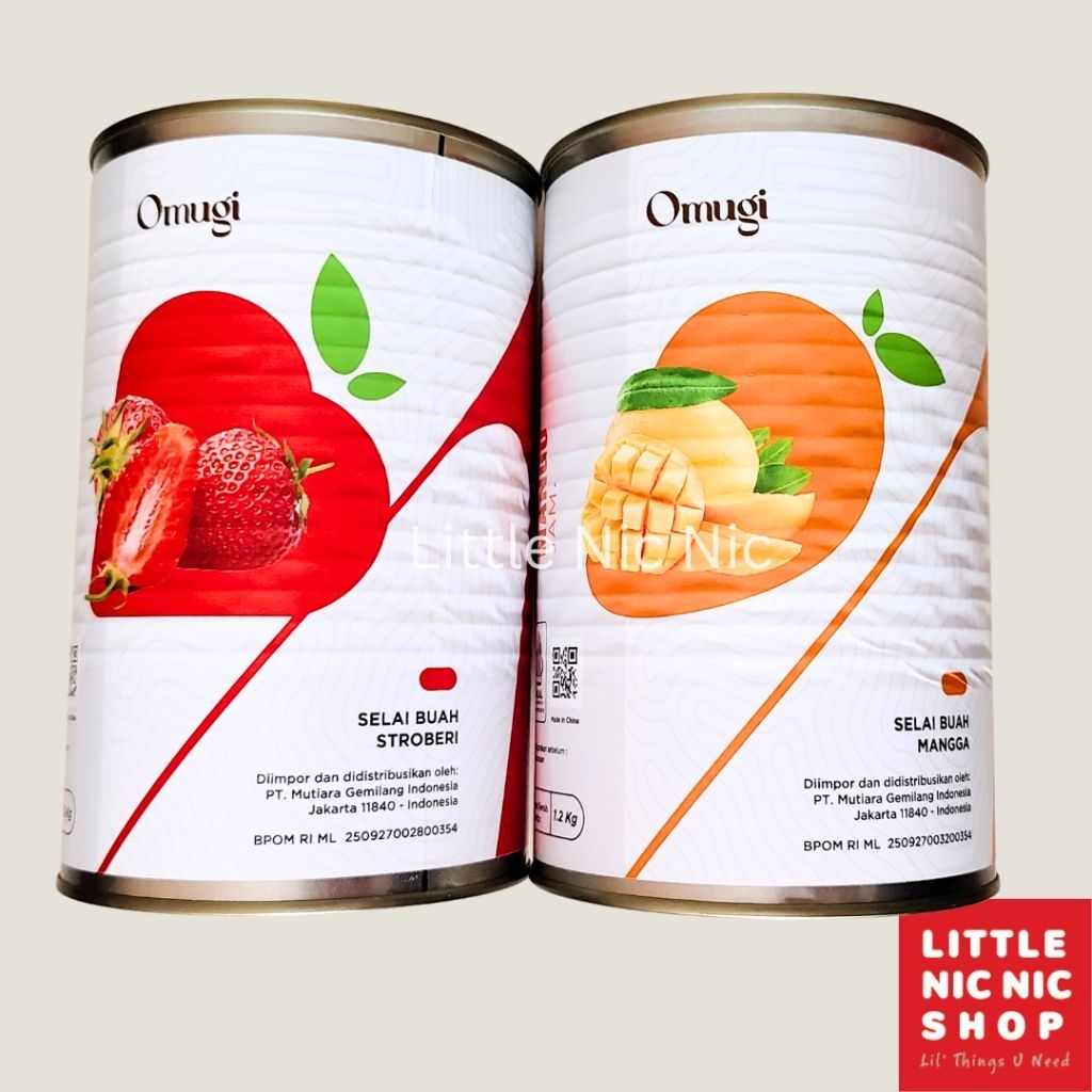 

Omugi Fruit Jam Topping all variant Selai Buah Asli Strawberry Blueberry Peach Passion