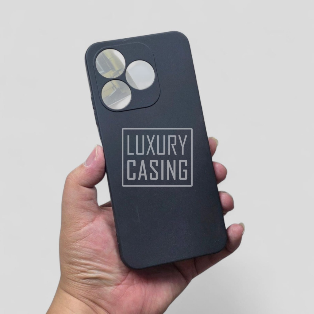 Premium Softcase Macaron Square Candy Black / Case Square Edge Case Villaon V40S