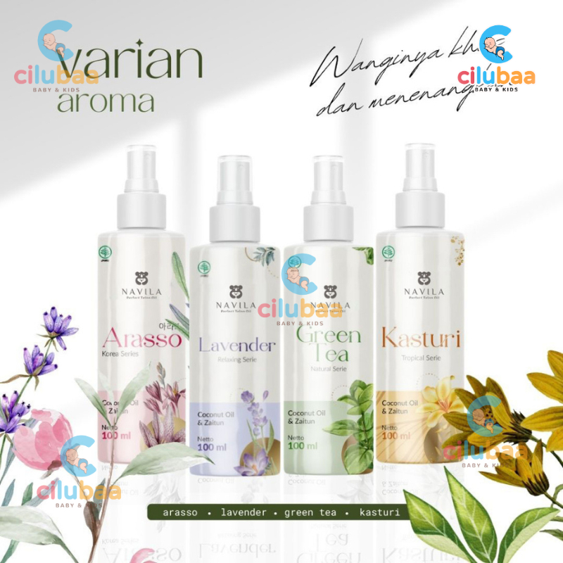 Navila Telon Oil | Minyak Telon Bayi Hangat dan Wangi / Navila Minyak Telon 100ml