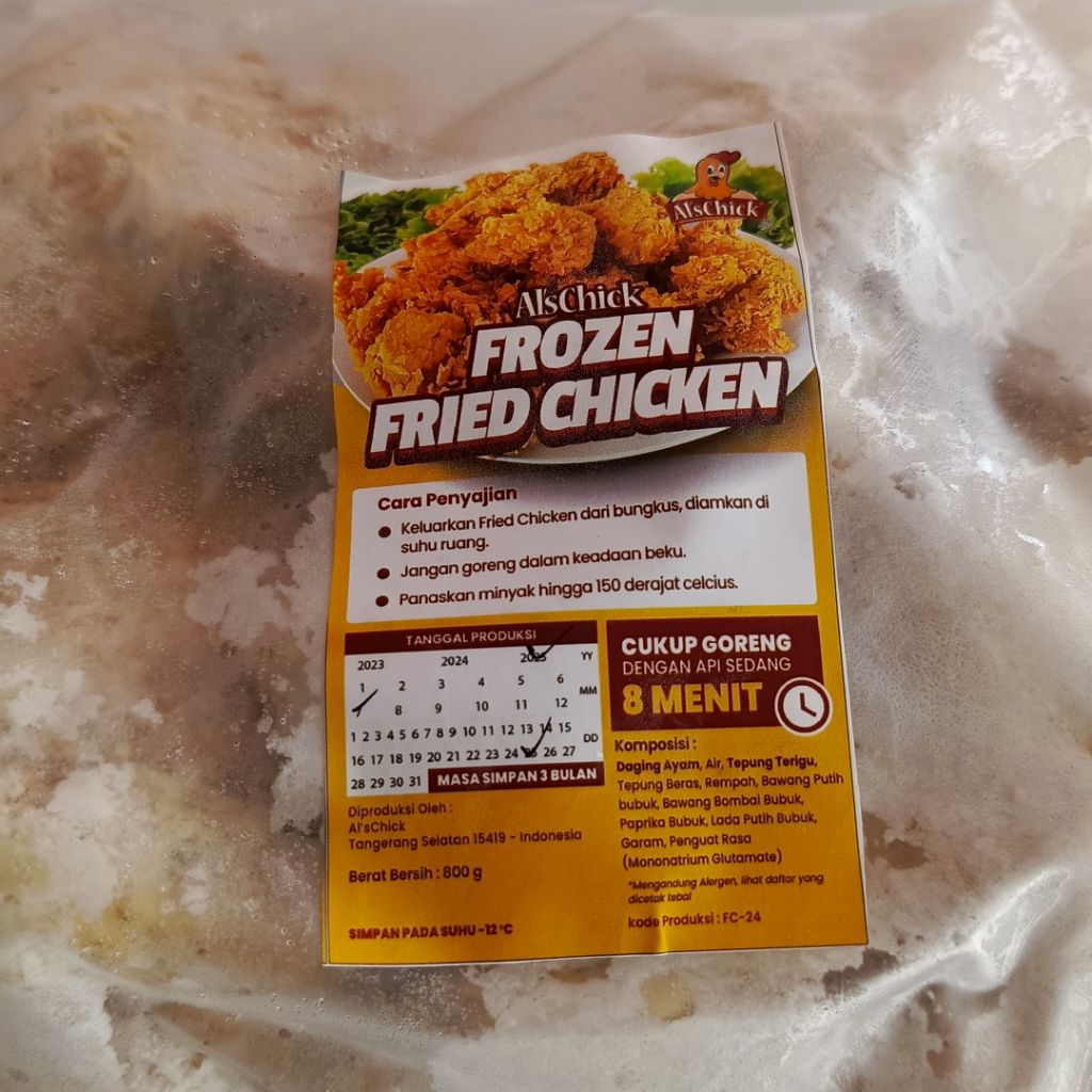 

Fried Chicken Alachick 800g