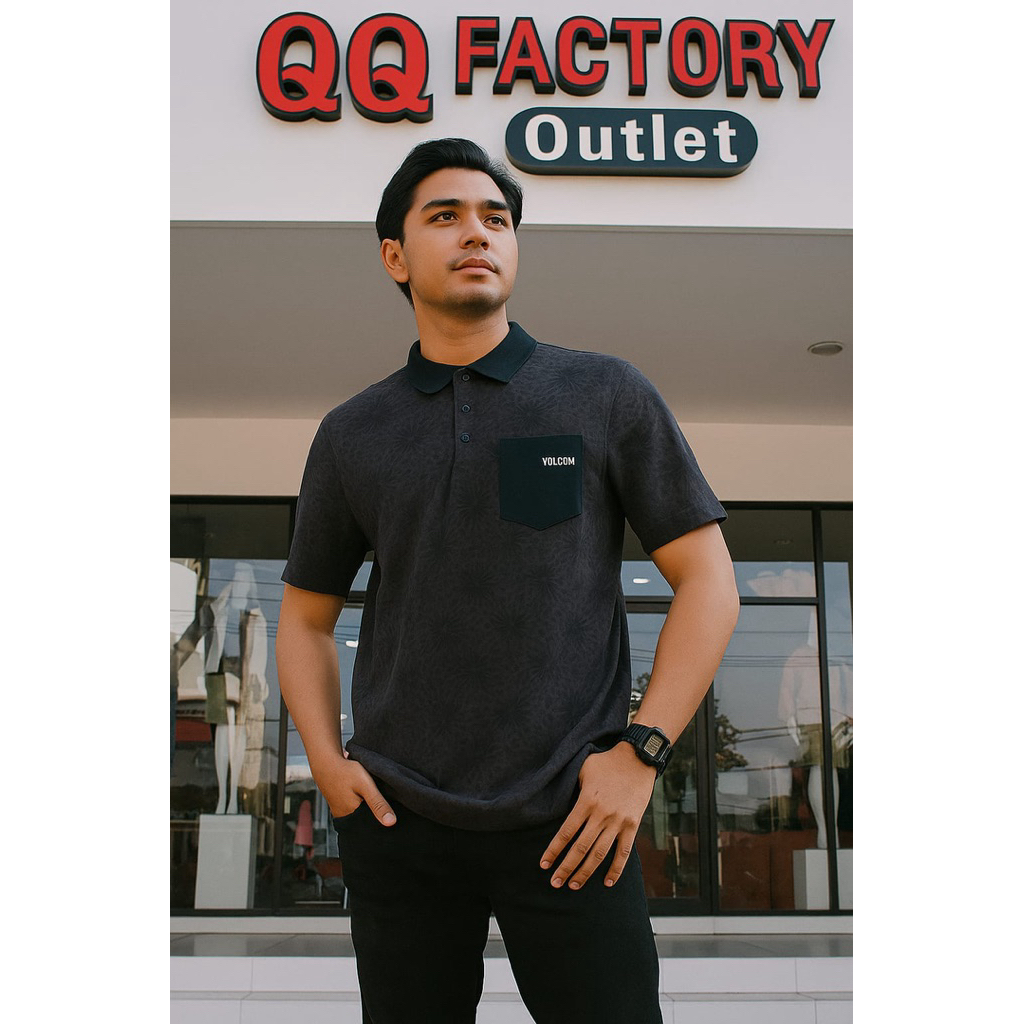 Polo Shirt Volcom One Pocket Pria