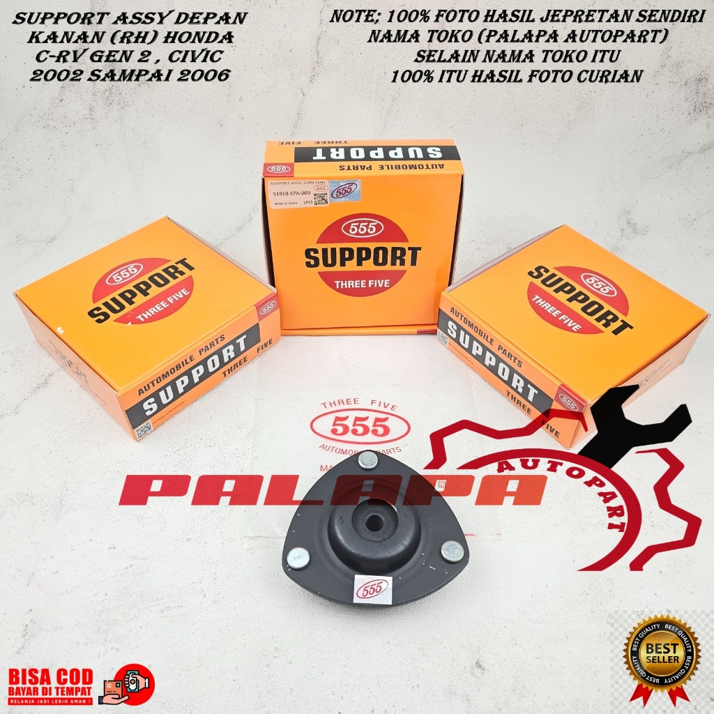 SUPORT SHOCK SOK DEPAN KANAN HONDA CRV GEN 2 2002-2006 555
