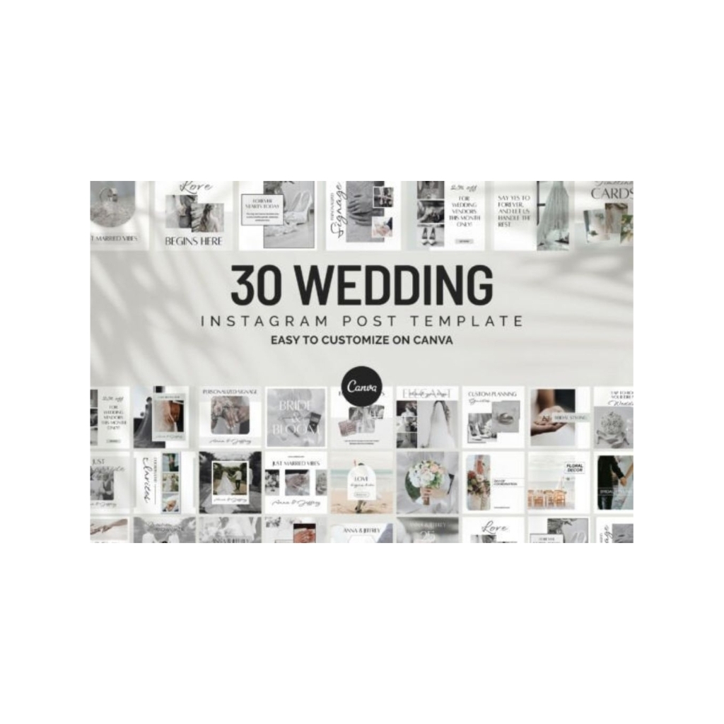 Wedding Instagram Canva Templates Graphic, Template Instagram Pernikahan Editable Canva