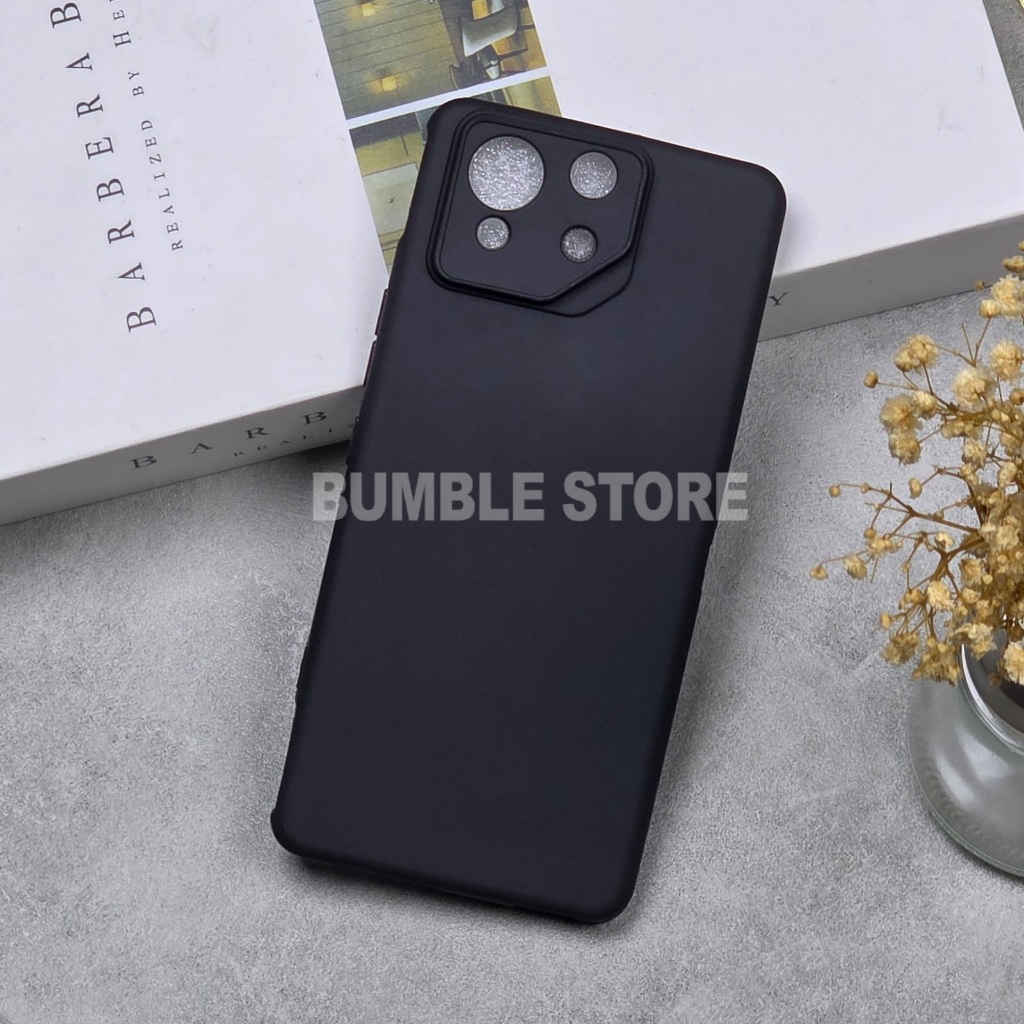 Softcase Macaron Square Warna Hitam Case RogPhone 8 RogPhone 7 RogPhone 7 Pro