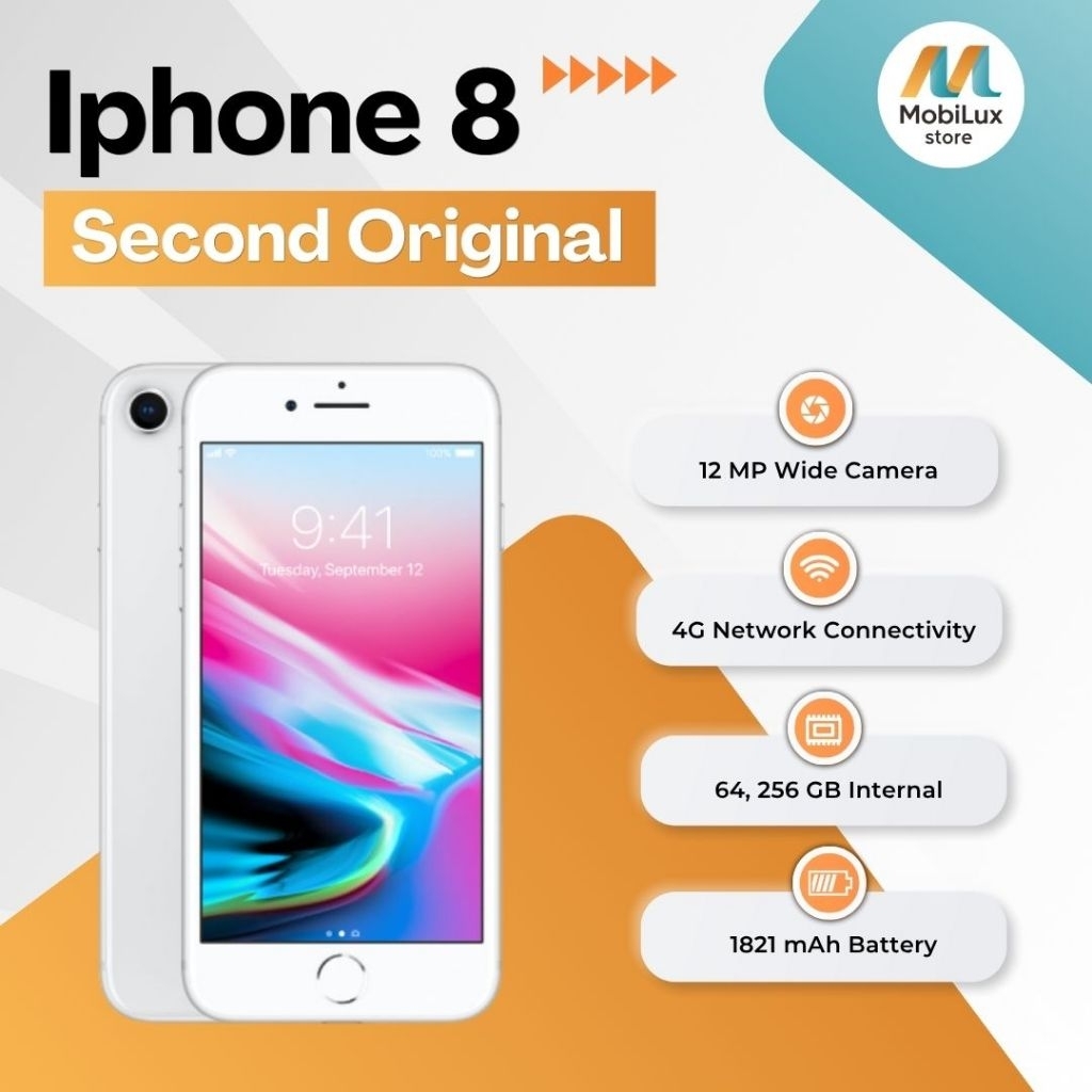 ML- Iphone 8 64g 256Gb Second Bekas | Normal Fullset