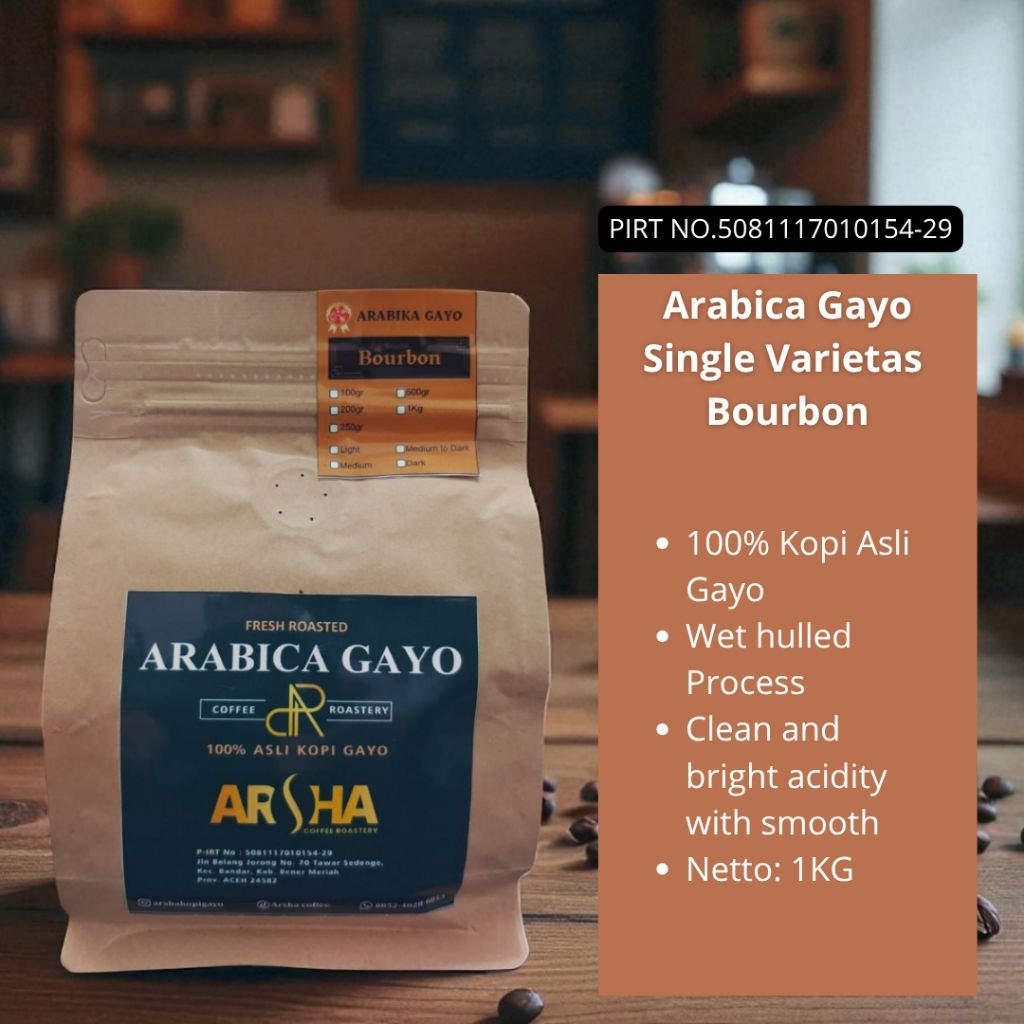 

Arabica Gayo Single Varientas Bourbon 1KG