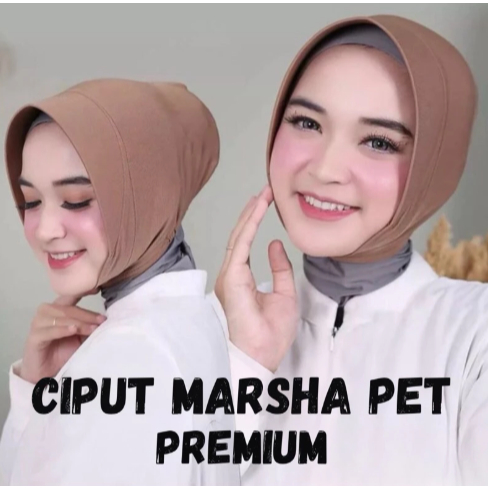 Ciput Pet Marsha Jersey Premium Ciput Hijab Tegak