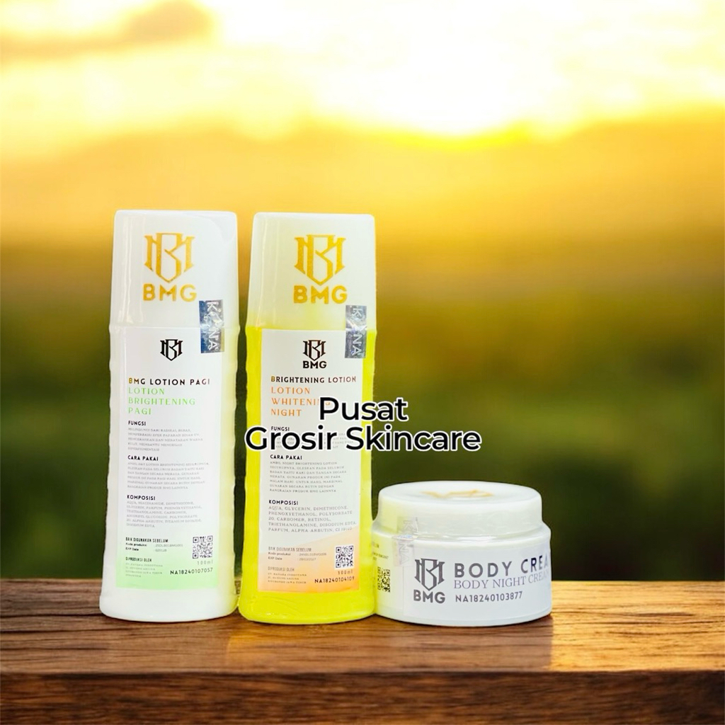 [BMG PABRIK] BMG LOTION DOSTING PEMUTIH BADAN AMPUH ISI 3 PUTIH KUNING BIPUT