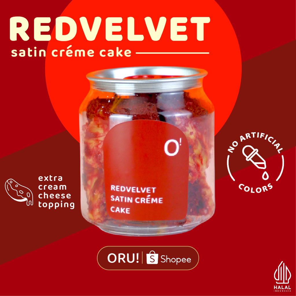 

[PROMO AMBYAR] KUE REDVELVET / REDVELVET SATIN CREME CAKE - ORU Indonesia Sari