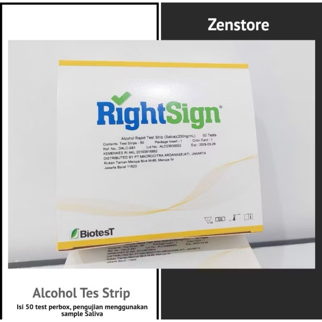 Test Alcohol Saliva Rightsign