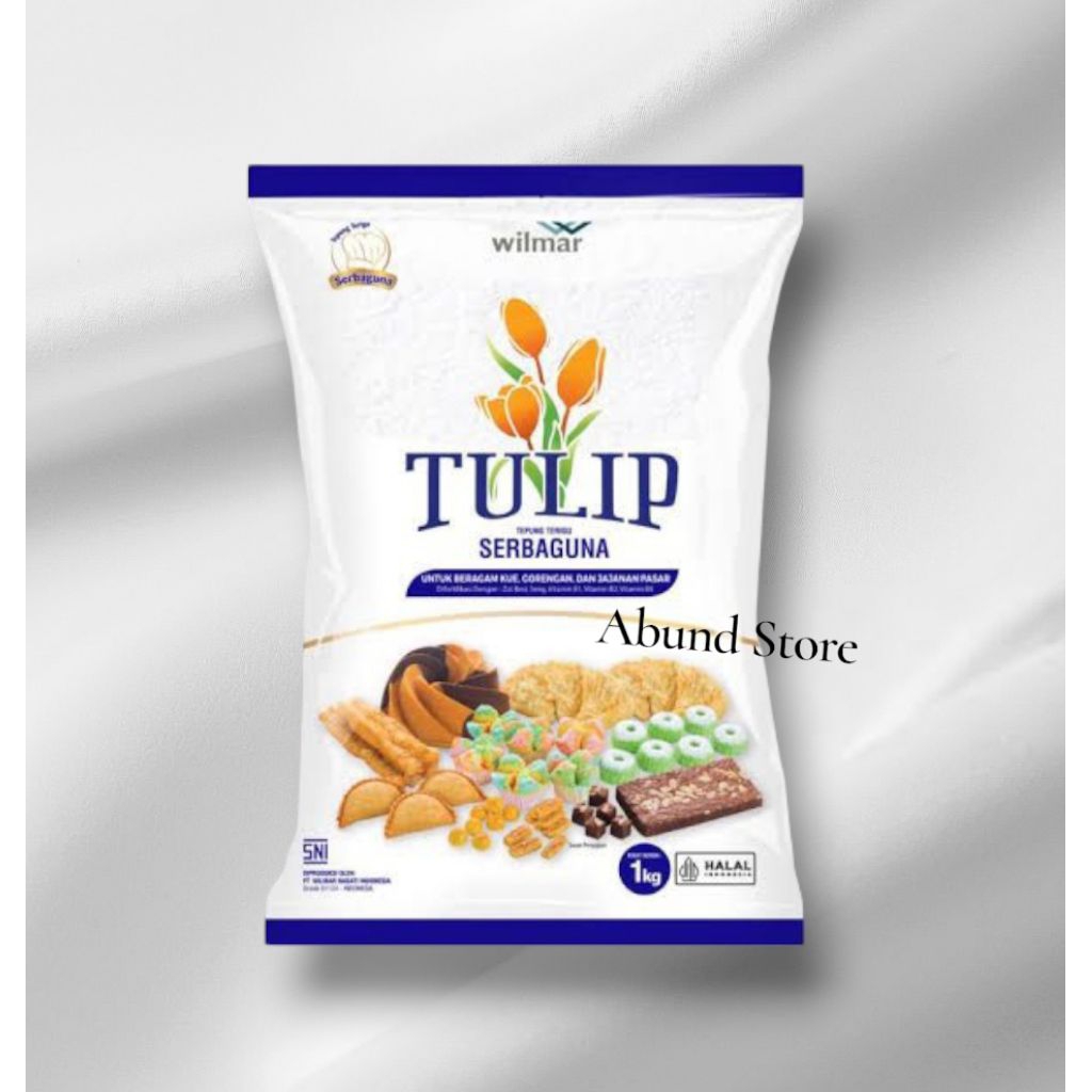 

TULIP Tepung Terigu Serbaguna Segitiga Biru SIIP Tepung Terigu 1 Kg