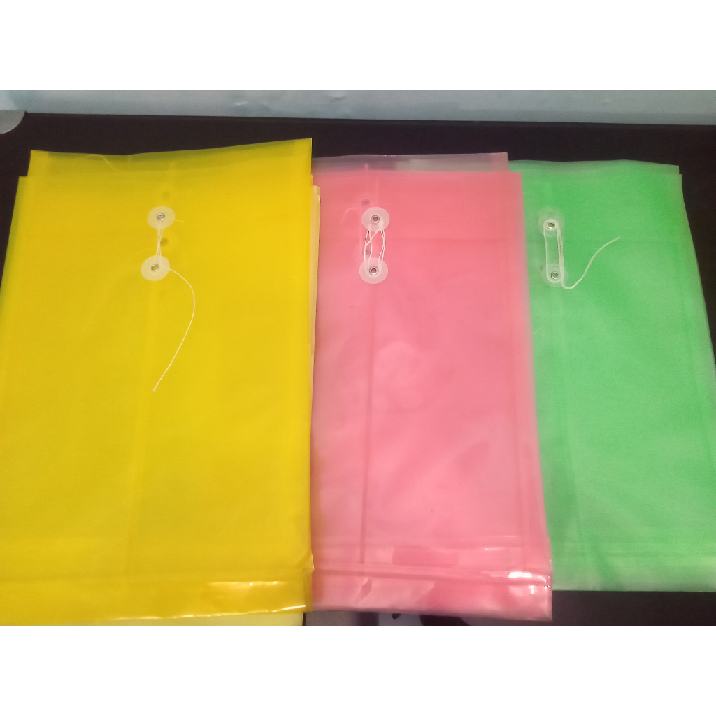 Map Plastik Tali Bening 35,5 x 24x 2,5 cm/ Map Plastik Benik Berwarna