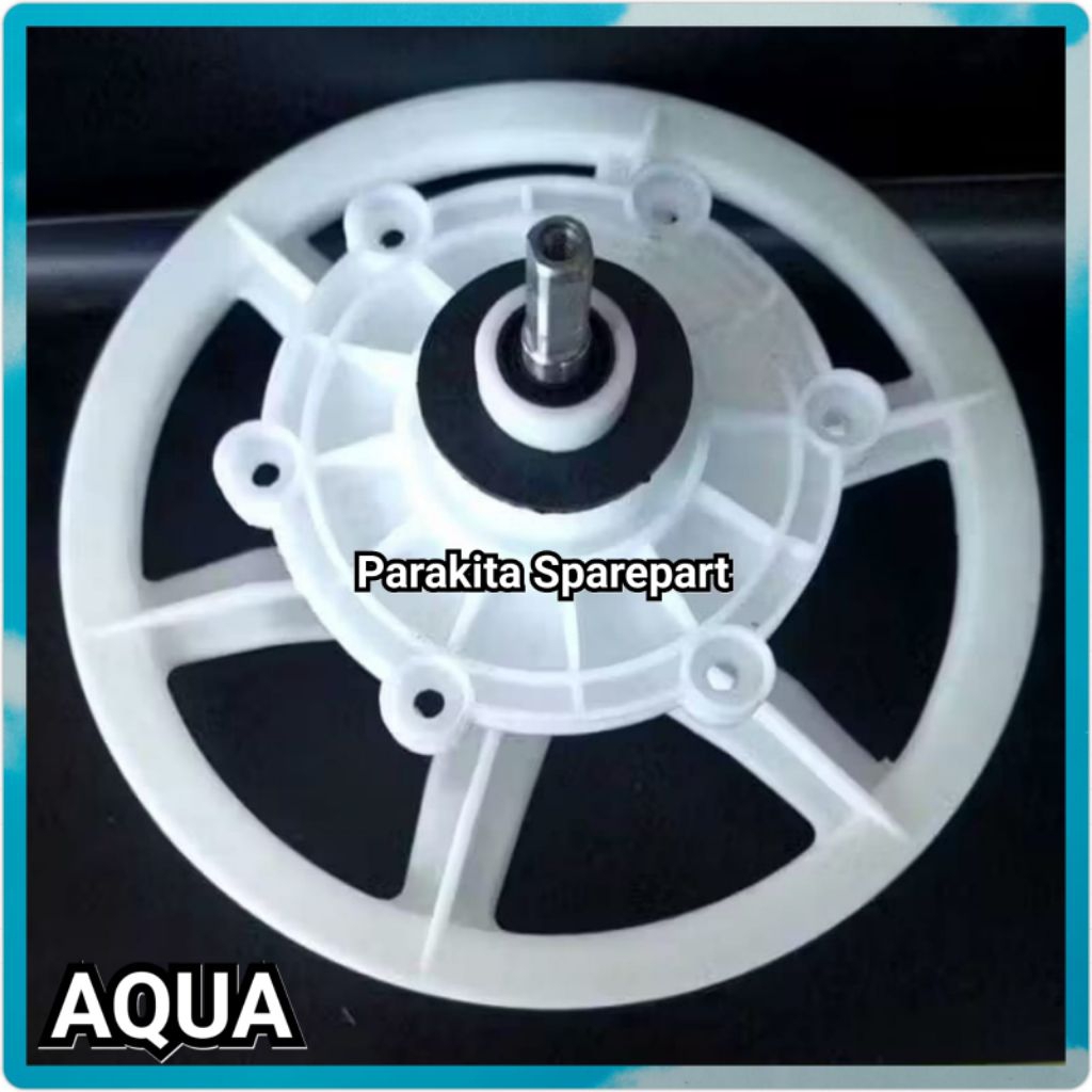 Gearbox mesin cuci Aqua 2 tabung pully besar
