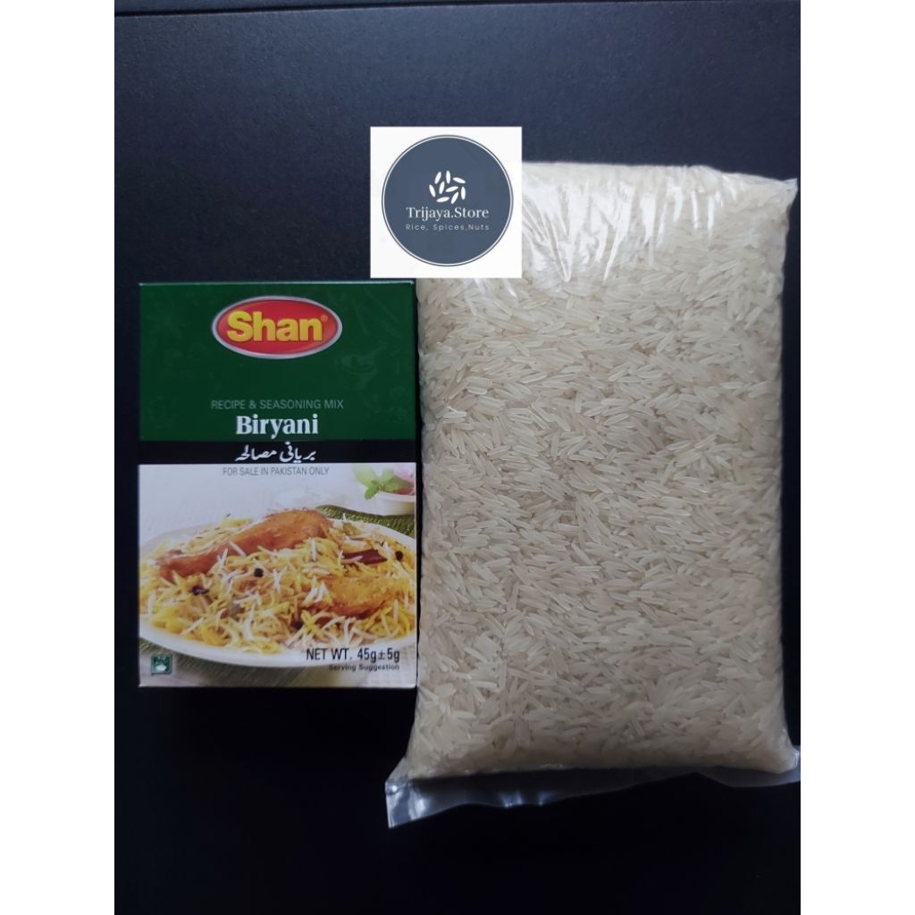 

Promo Paket Nasi Biryani Masala, 1 kg Beras basmati dan 1 paket bumbu biryani masala