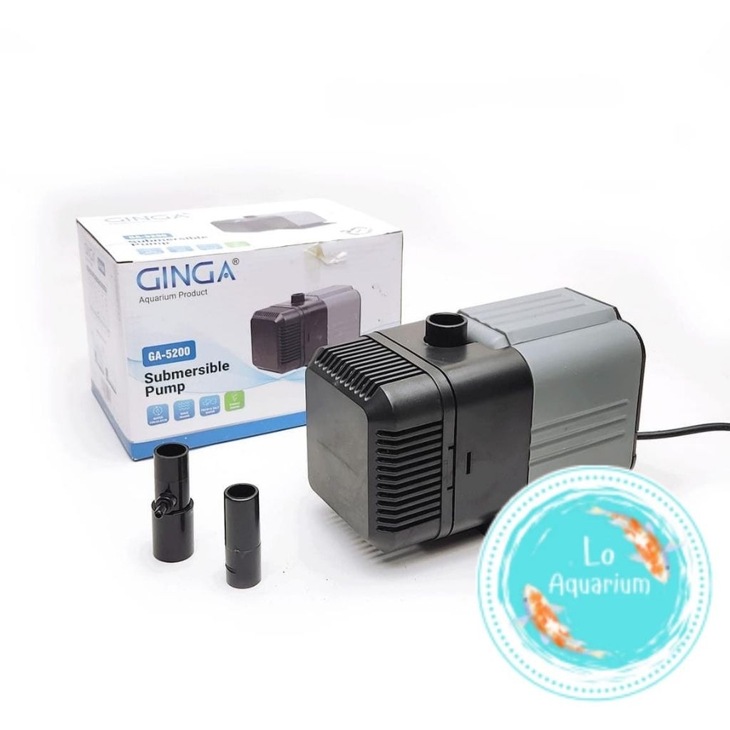 GINGA GA 5200 Pompa Air Celup Aquarium Kolam KOI 3500 LH
