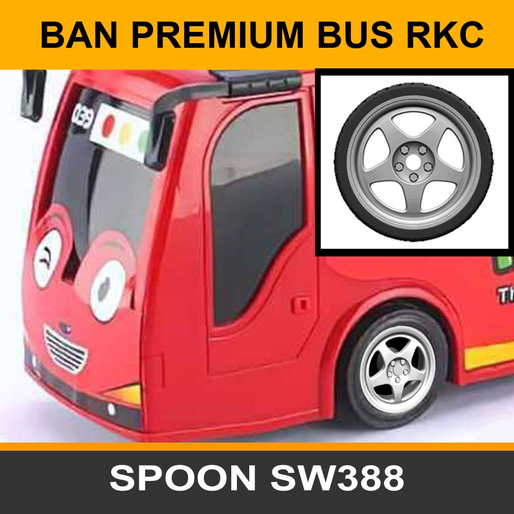Miniatur Bus RKC Ban Velg Premium Custom Untuk Bis Mainan Anak Skala 1/35 SPOON