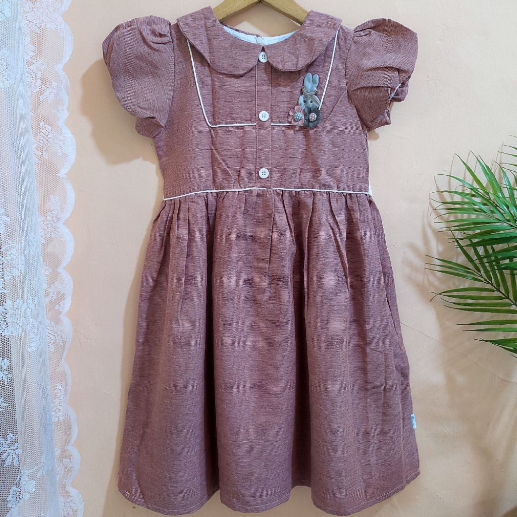 DONITA Size 8 Dress Anak Perempuan Matahari Bahan Katun Donitakids Casual