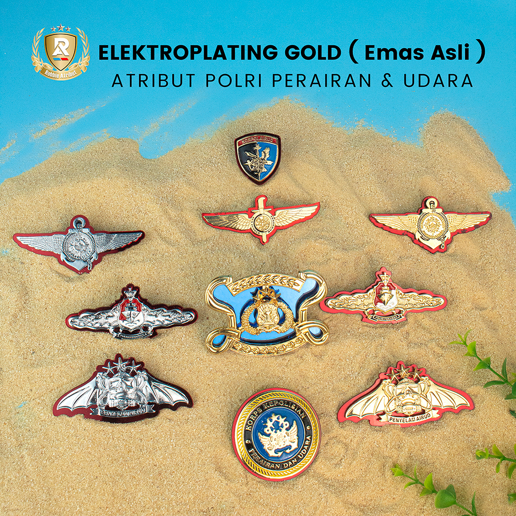 Pin polairud / brivet polairud / roda polairud / sar polairud / wing bahari perwira / selam polairud