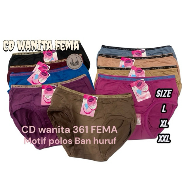 CD Wanita FEMA Super Soft Nyaman Dipakai