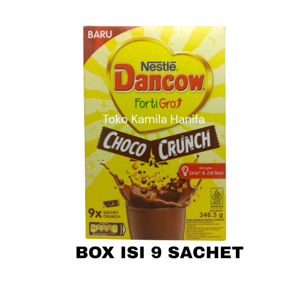 

Dancow FortiGro Cokelat Choco Crunch Isi 9 Sachet