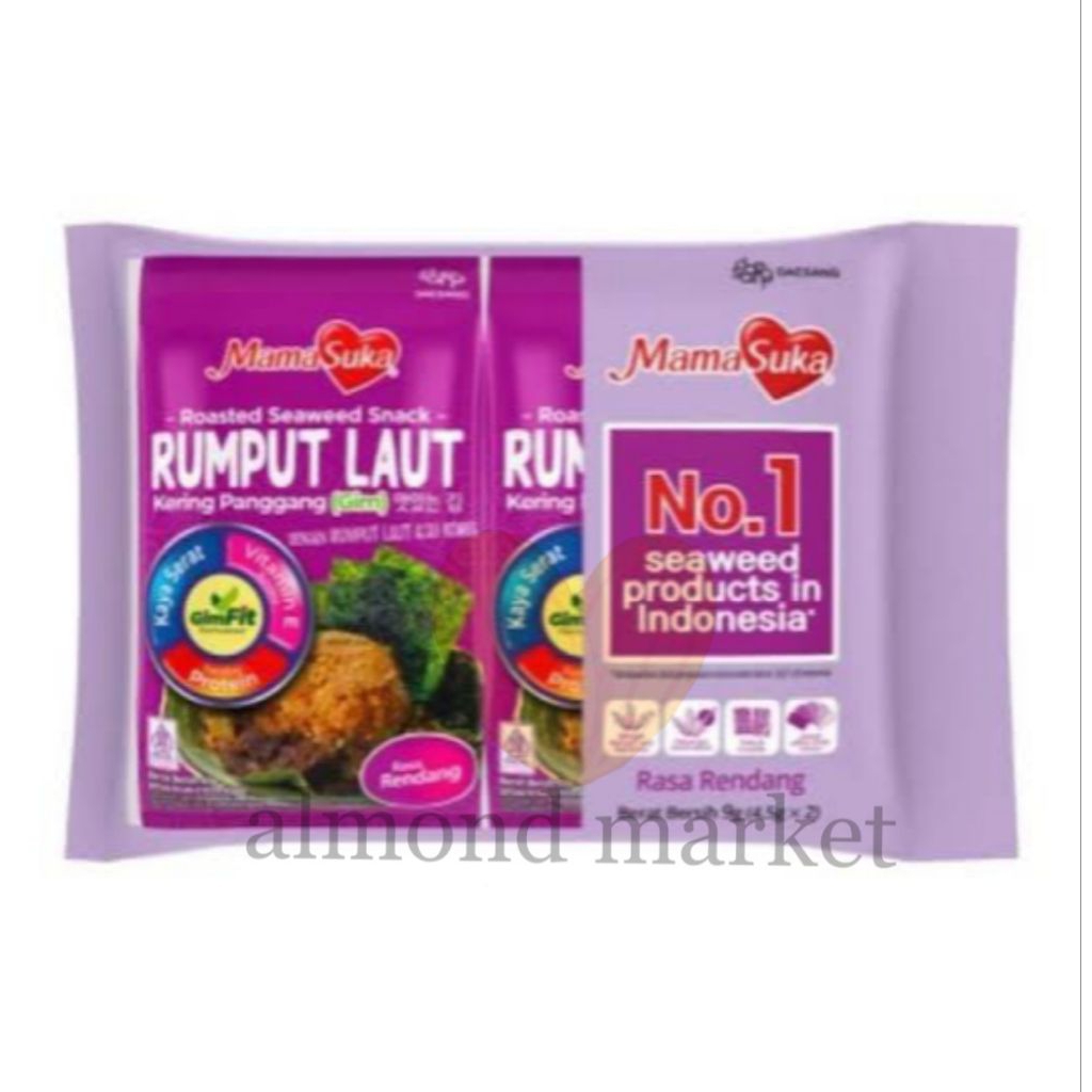 

Mamasuka Rumput Laut Panggang GIM 2 Pcs x 4,5 Gr Rendang