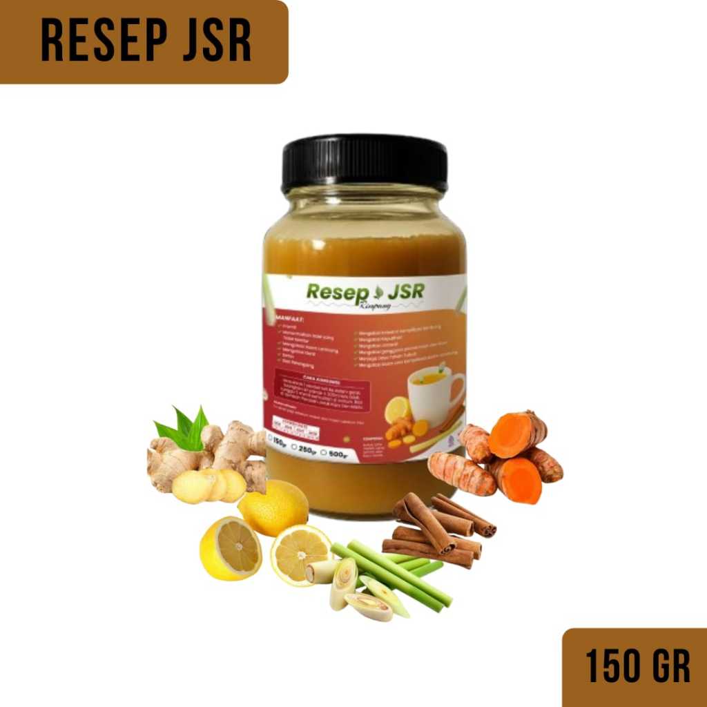 

Resep Jsr Rimpang Kunyit Jahe Merah Sereh lemon Kayumanis 150gram Original Tanpa Gula Herbal PROMIL DETOX ASAM LAMBUNG GERD JSR PROMIL