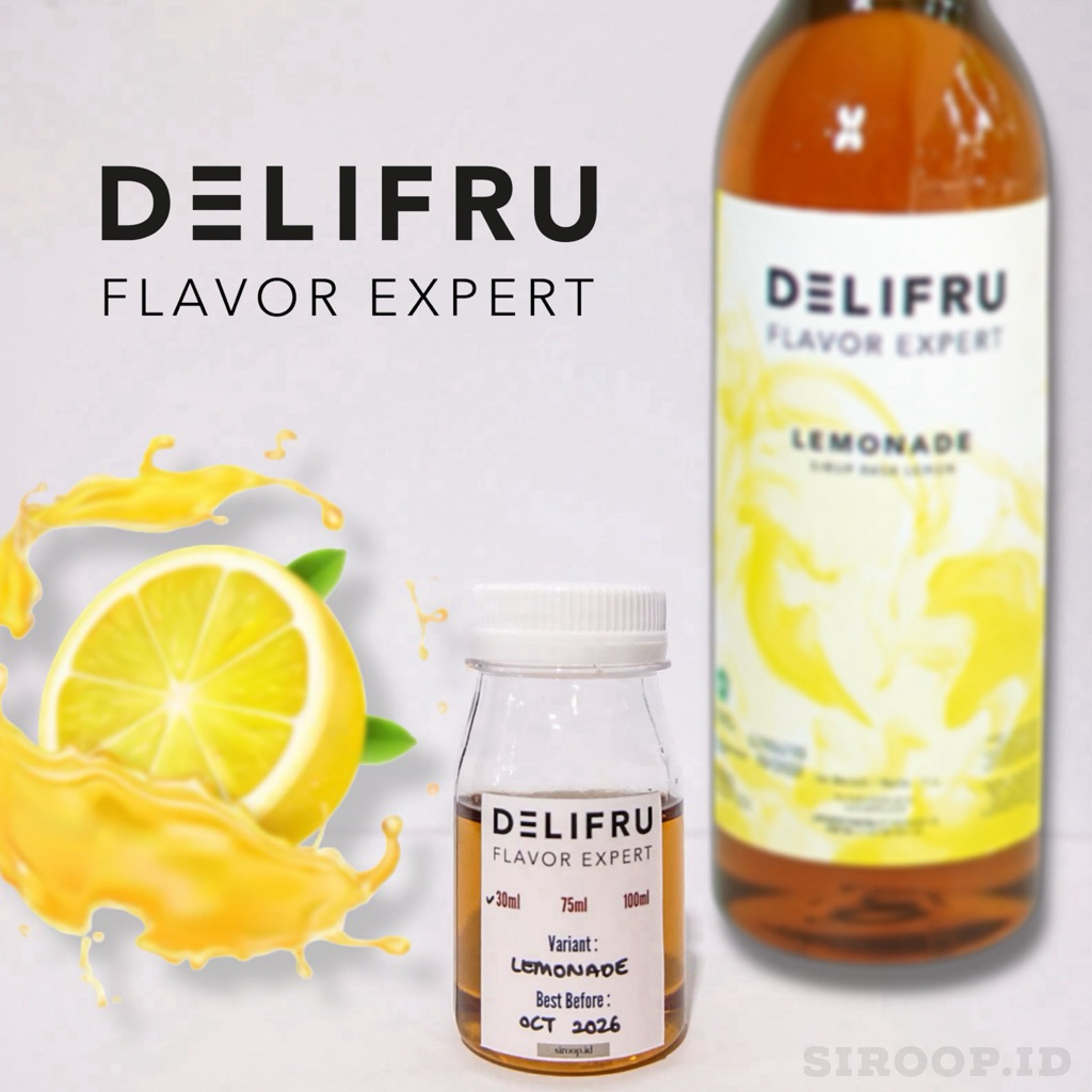 

Delifru Lemonade Syrup Lemon Repack 30ml 75ml 100ml