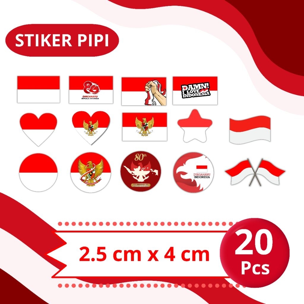 

Stiker Pipi Bendera Merah Putih
