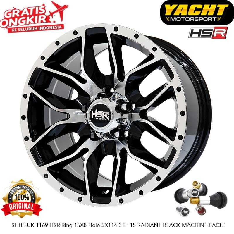 Velg HSR Tipe SETELUK Ring 15 PCD 5x114,3 Model Offroad