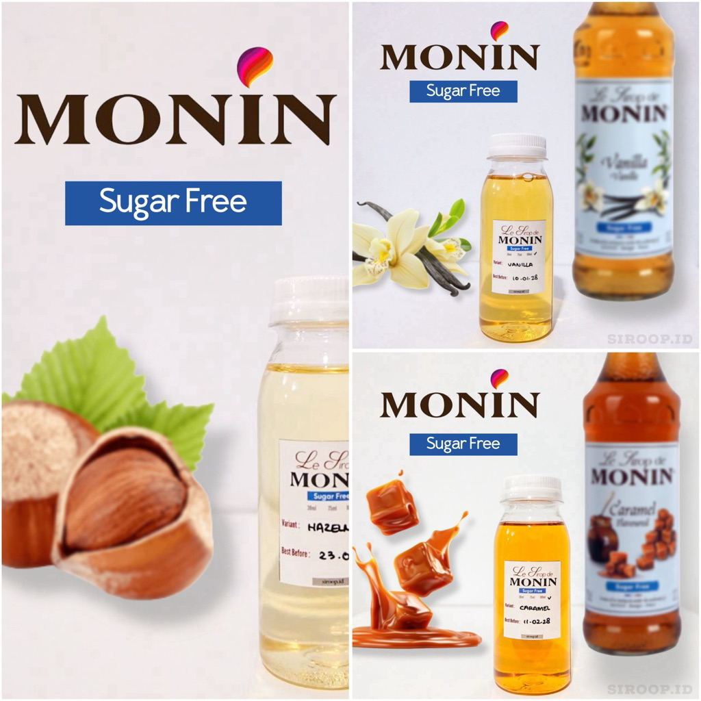 

Monin Sugar Free All Flavours Syrup Repack 30ml 75ml 100ml