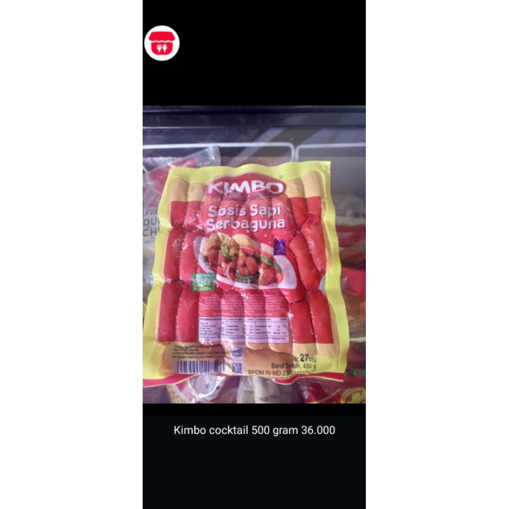 

kimbo coktail sosis sapi serbaguna 500 gr