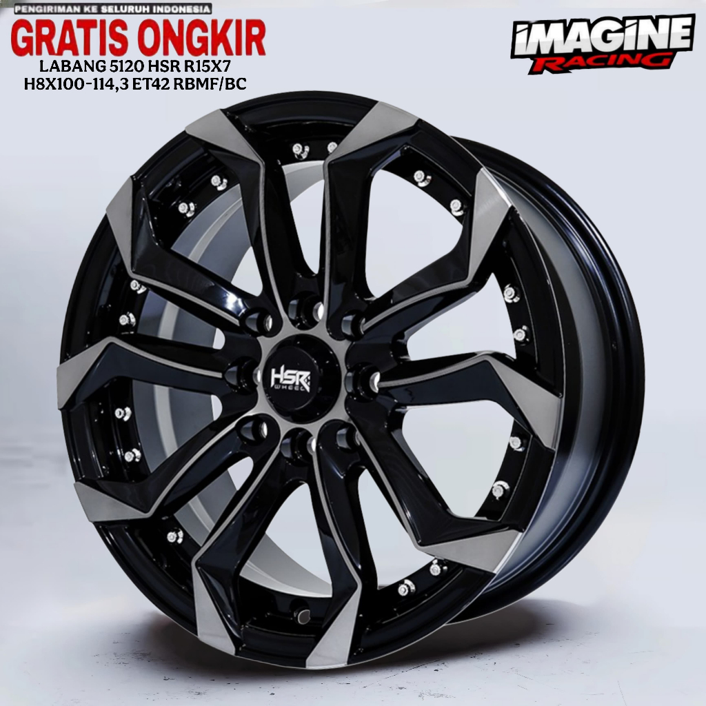 VELG RACING HSR LABANG R15 COCOK UNTUK BRIO SIGRA AGYA AVANZA XENIA DLL