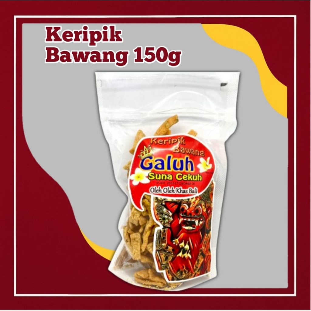 

Cemilan Keripik Bawang Galuh 200g – Renyah Pedas & Original, Oleh Oleh Khas Bali Halal & Gurih