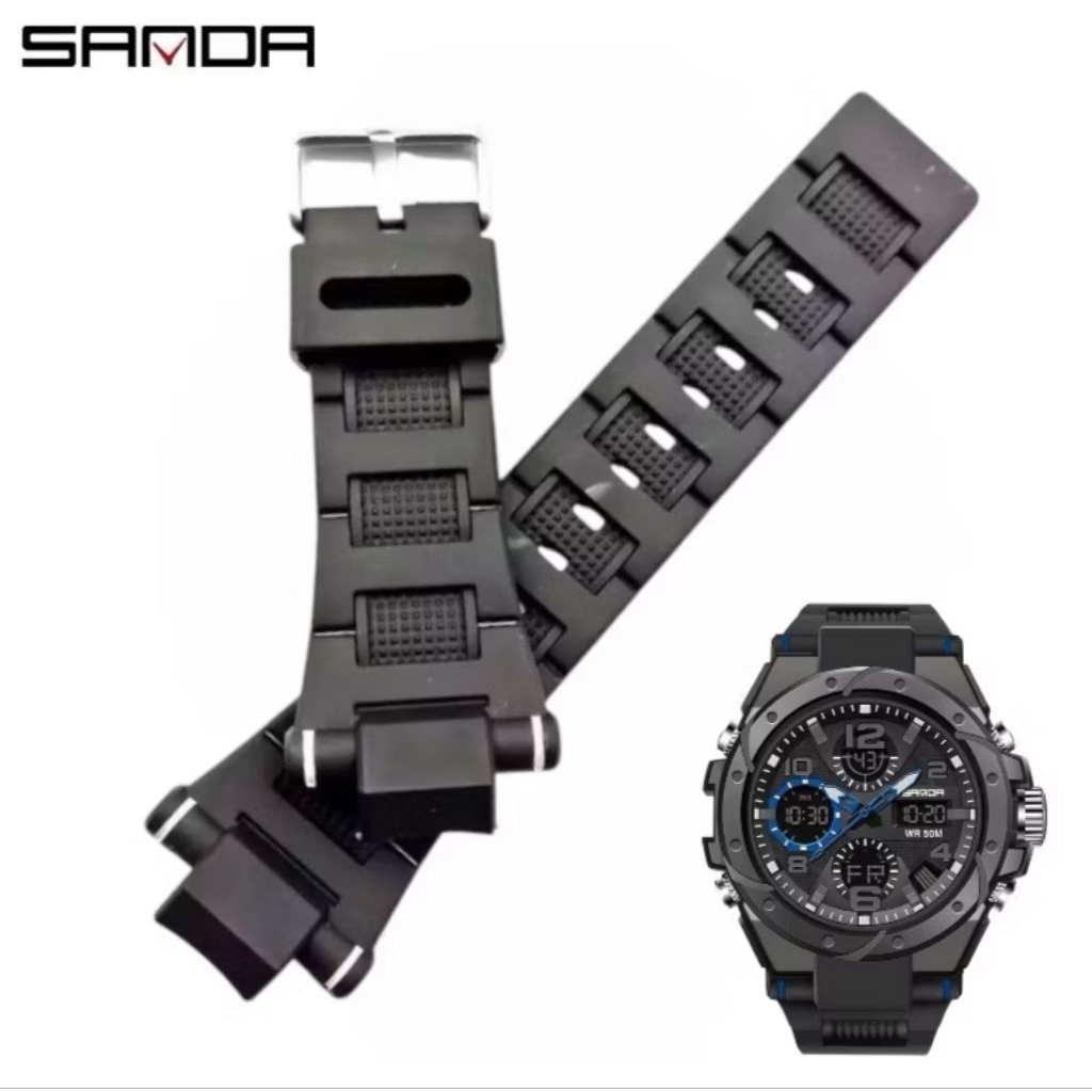 Ready) Strap Tali Jam Sanda 6008 Jam SANDA 6008 SANDA 3302 SANDA 3159 SANDA 739 SANDA 6024 Rubber St