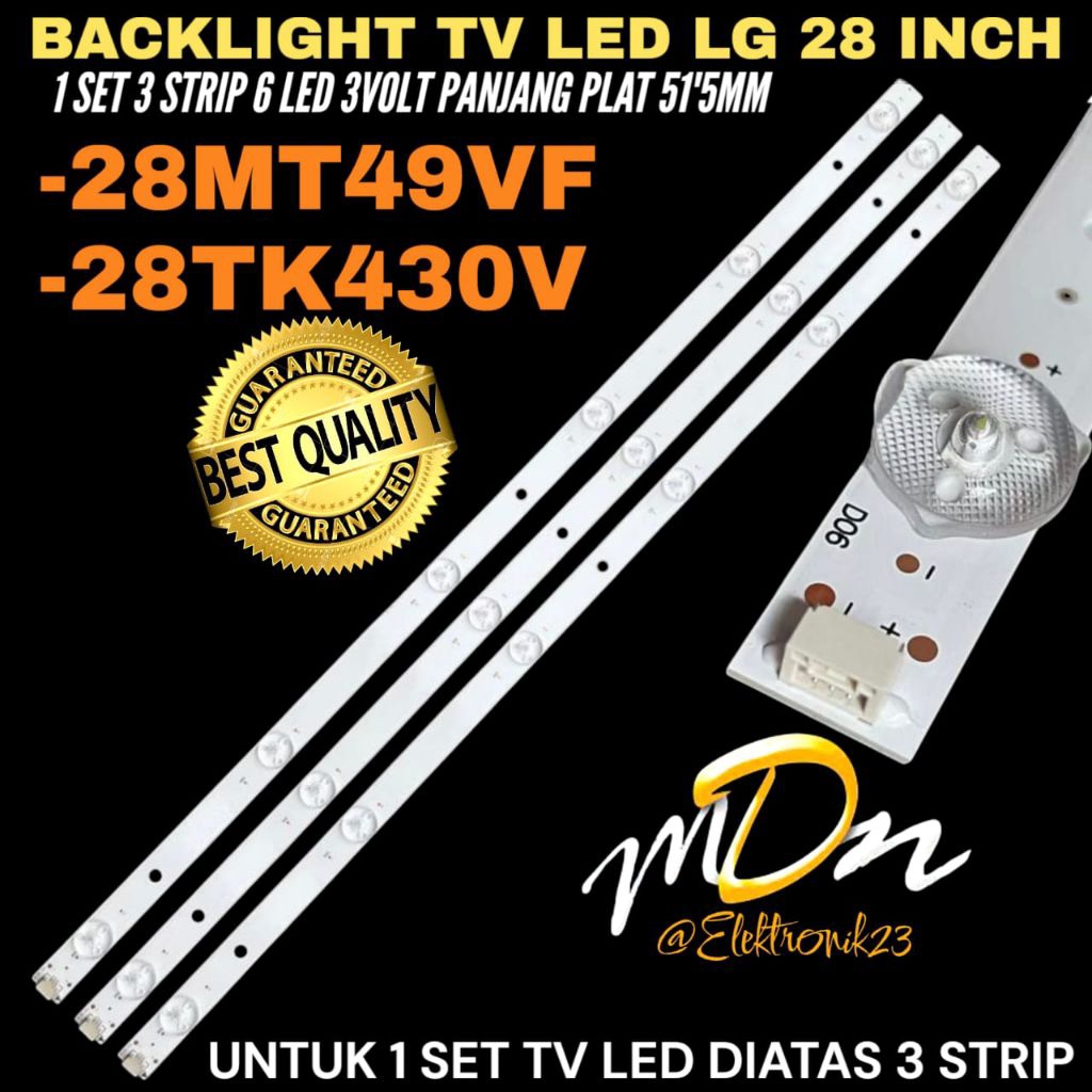 BACKLIGHT TV LED LG 28 INCH 28MT49VF- 28TK430V BACKLIGHT TV LED LG