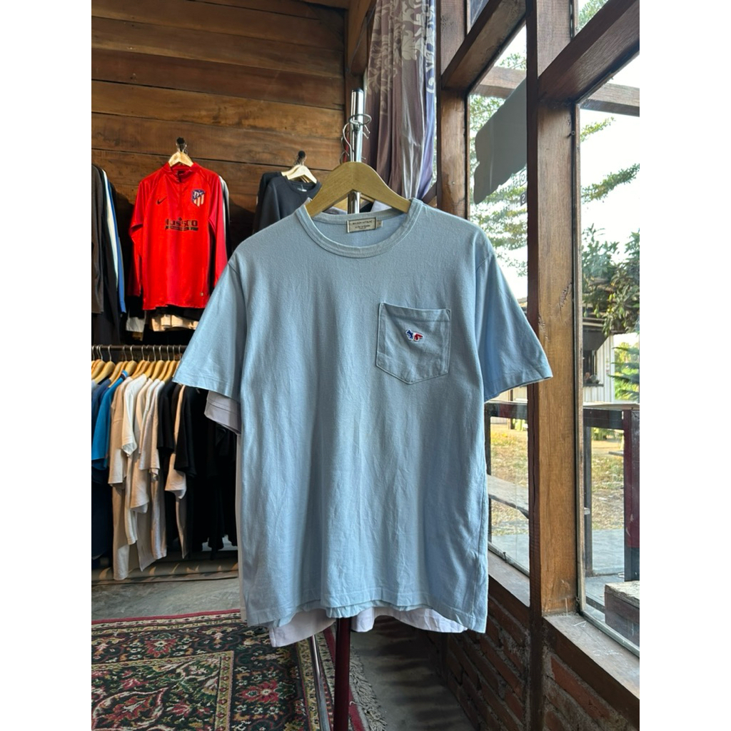 Kaos Maison Kitsune Blue Second Original