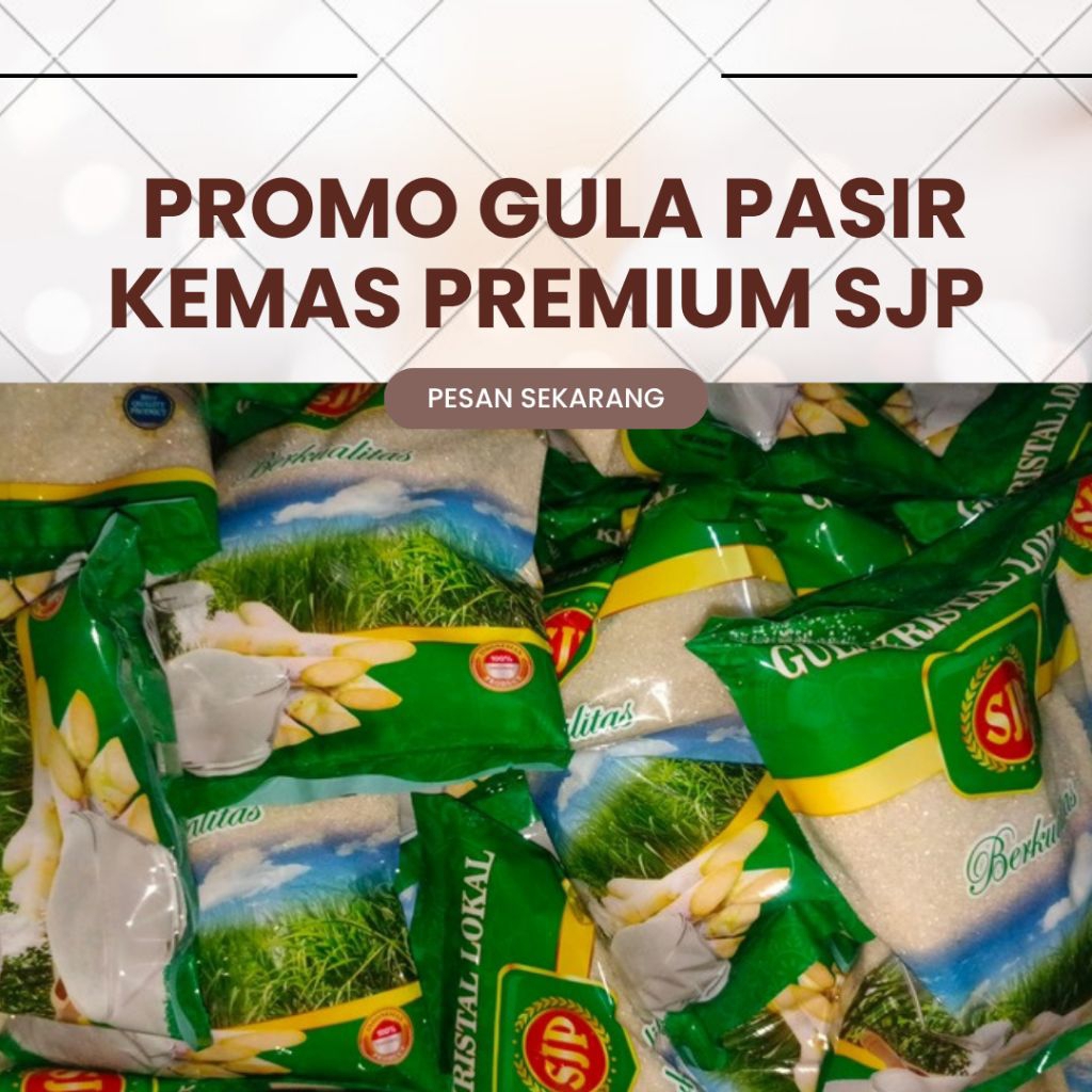 

TERLARIS ||LANGSUNG KIRIM|Gula Pasir lokal Kemas SJP/SIMANIS premium/Promo gula 1 pack 800gr premium murah meriah