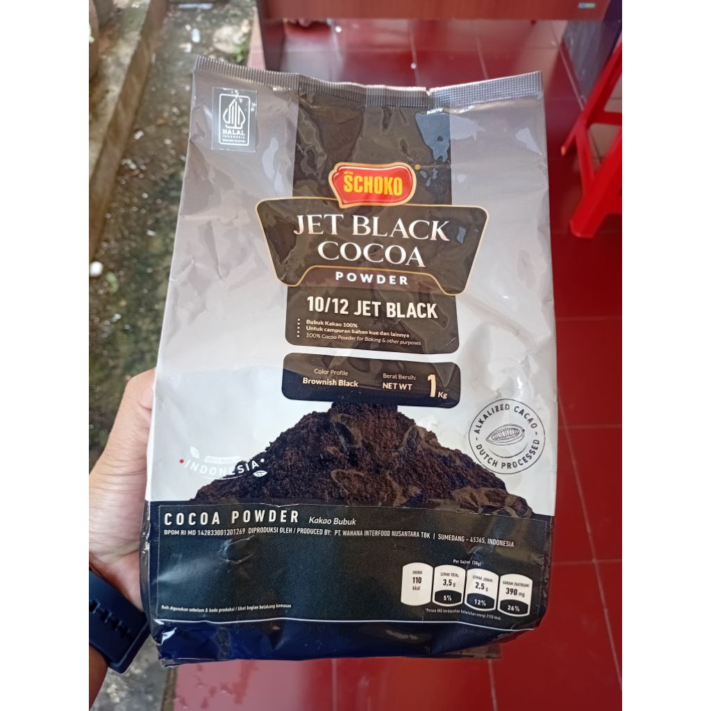 

SCHOKO Jet Black Cocoa Powder 1 Kg (10/12 Jet Black)
