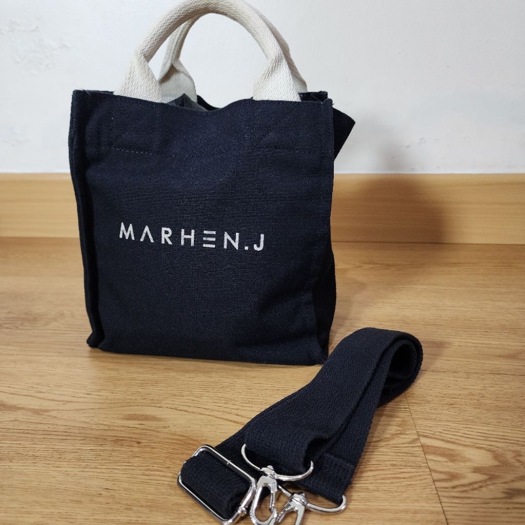 Marhen J Black n White Satchel Bag Original Preloved